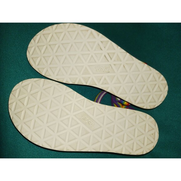 NWT Teva Midform Universal PRIDE Rainbow White Sandals Womens Size 9 - Picture 4 of 6